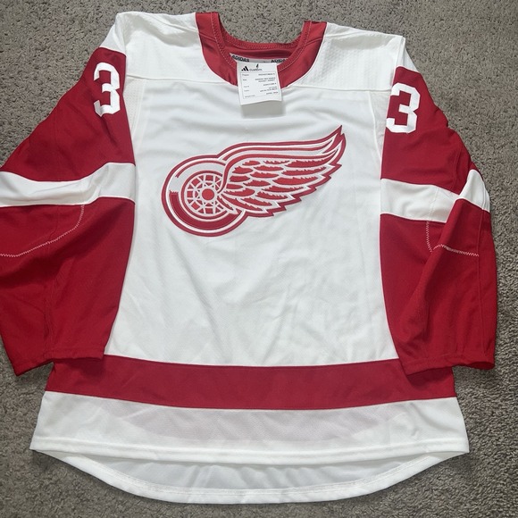 adidas Other - NEW adidas Men's 52 Detroit Red Wings Away PRIMEGREEN Authentic Jersey #3